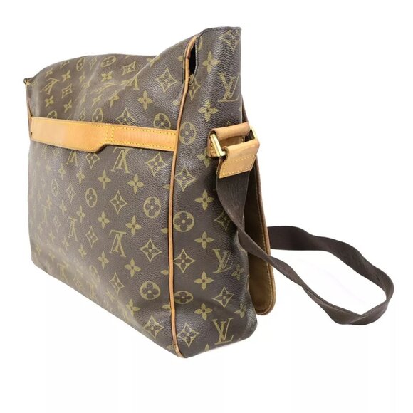 LOUIS VUITTON Abbesses Messenger Shoulder Bag Monogram Leather Brown France M452 - Picture 9 of 15